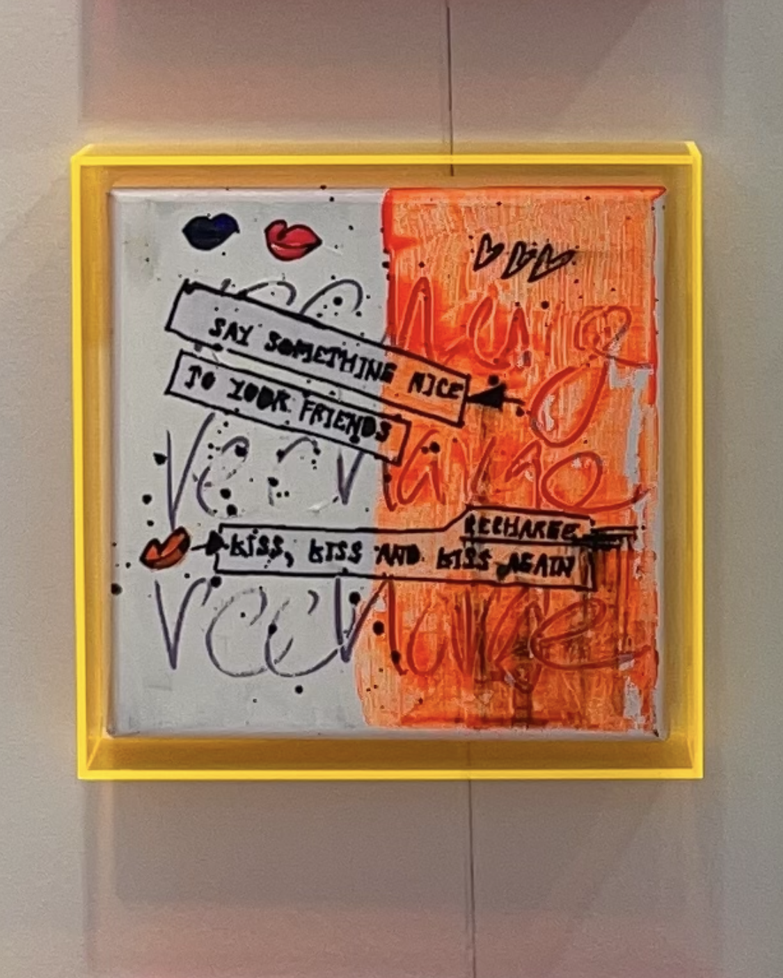 say something nice to your friends | recharge | kiss, kiss, kiss and kiss again