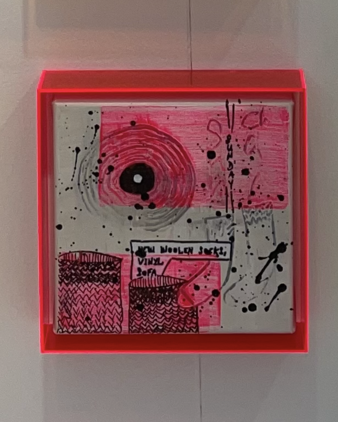 new woolen socks | vinyl | sofa